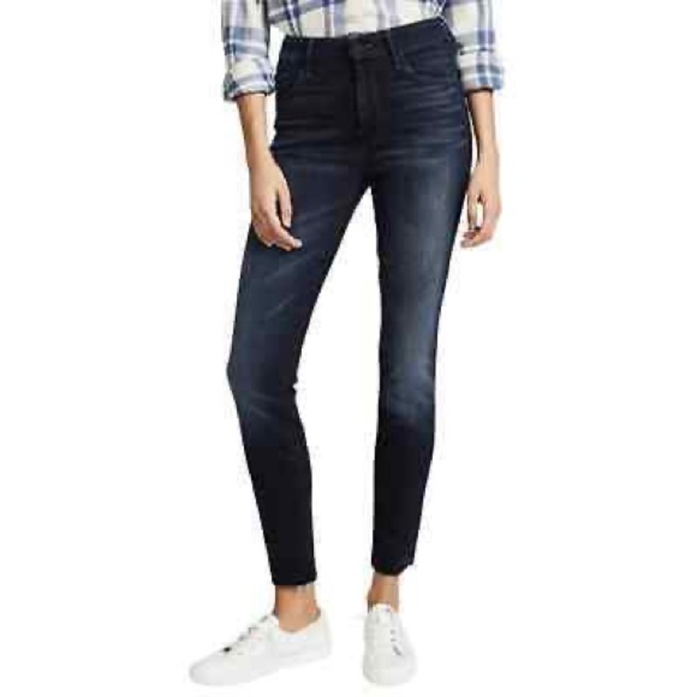 Mother Denim High Waisted Looker Ankle Fray